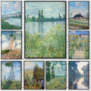Monet-Inspired Landscape Wall Art 1